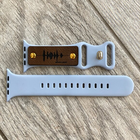 Adventure Awaits Soundwave Band For Apple Watch 42-49mm - Light Blue - Picture 2 of 3